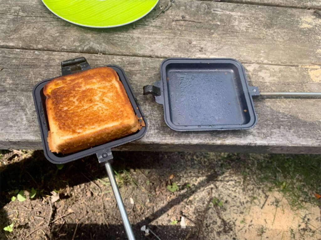 grilled cheese pie iron