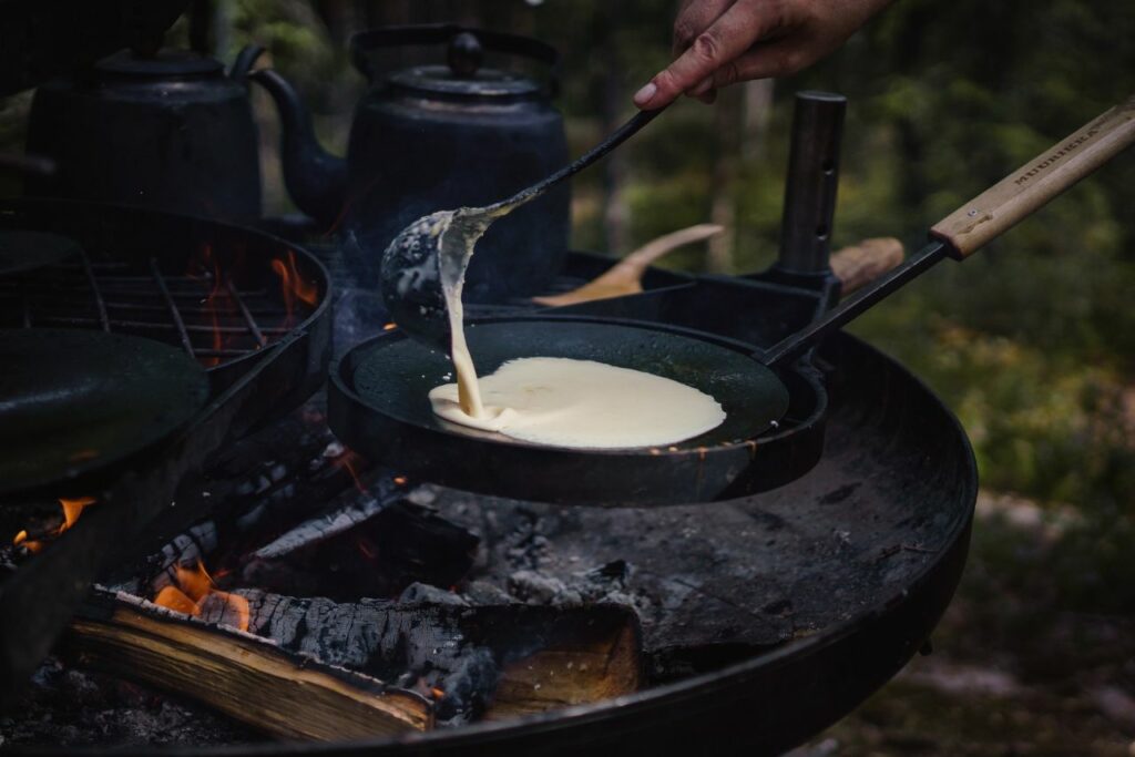 campfire cast iron pancakes